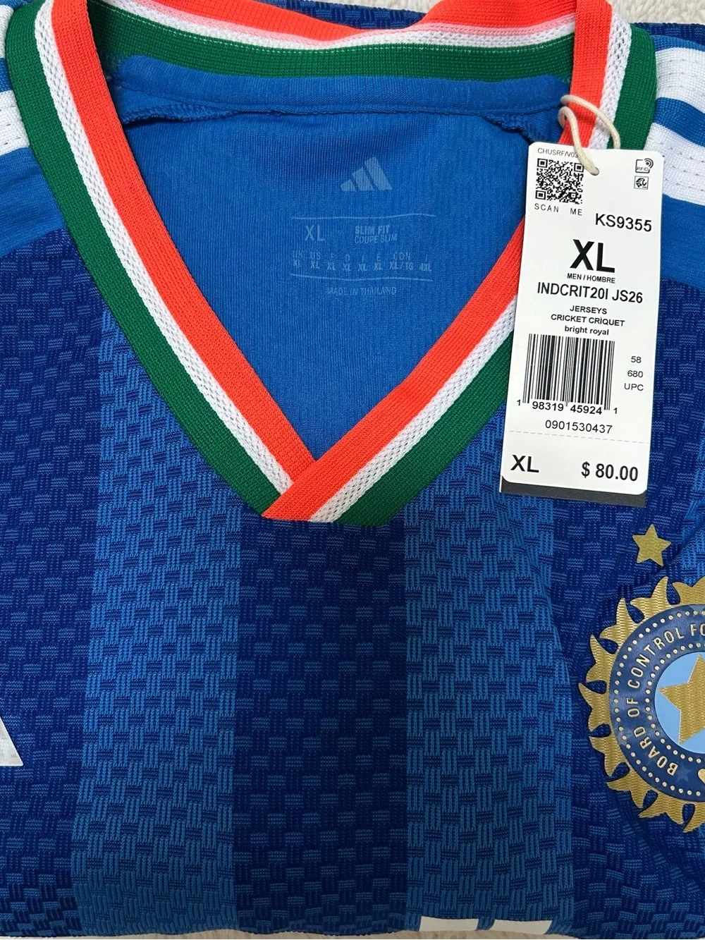 Adidas India T20 Cricket International Jersey 2026 Men’s Style KS9355
